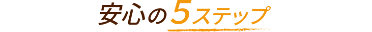安心の５ステップ