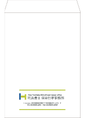 封筒デザイン制作の実績1