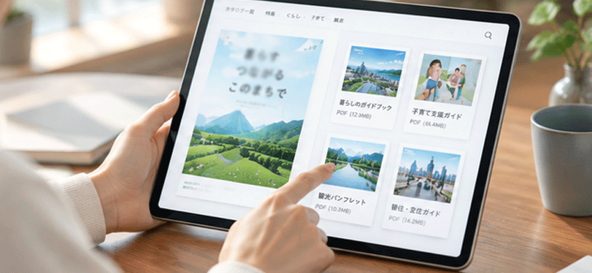 区民向けカタログ型Webシステム